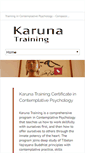 Mobile Screenshot of karunatraining.org